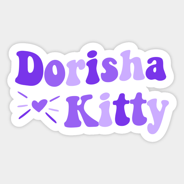 Dorisha Kitty Sticker by giadadee